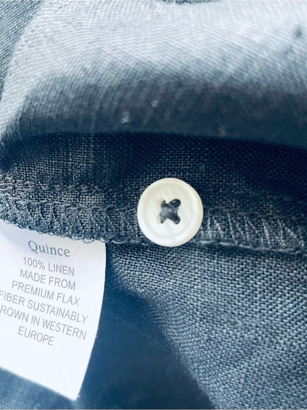 Quince 100% European Linen Tank in Black - Size Small - Picture 5 of 7